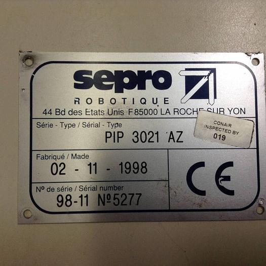 Used SEPRO ROBOTIQUE Robot Base BASE070 #84070