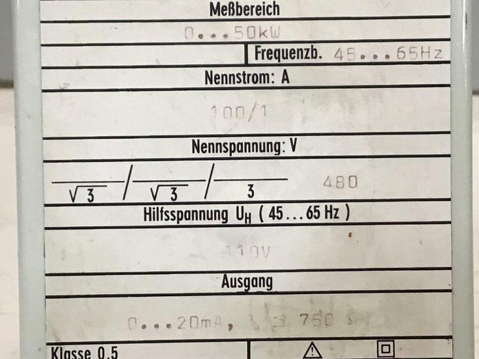 Used NORMA Power Transmitter 4824-B0190-H03 #129143