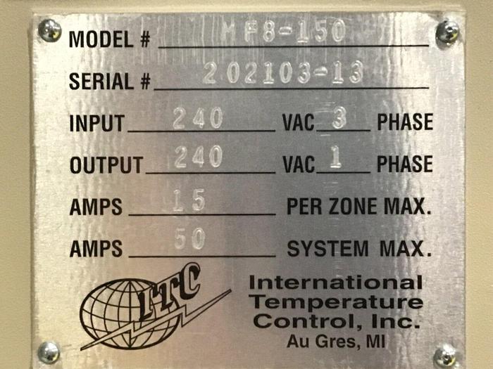 IDEAL MACHINERY 8 Zone Hot Runner IM-MF8-150-A1ST NEW
