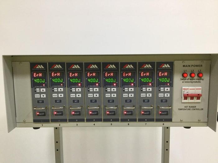 Used METAL FABRICATOR 8 Zone Hot Runner HRMF-08-A1ST