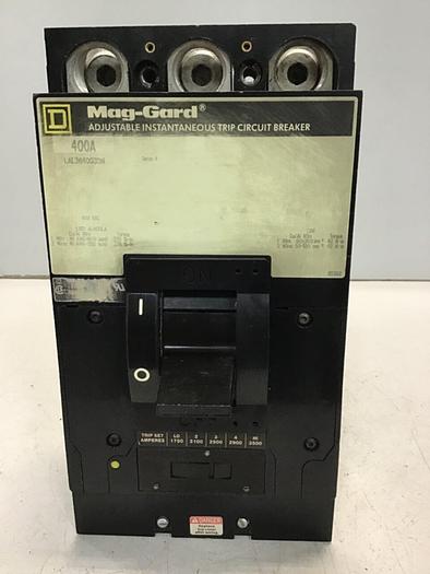 Used SQUARE D 400 Amp Circuit Breaker LAL3640035M Used