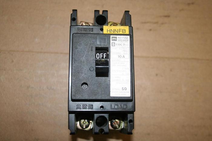 Used TOSHIBA 10 Amp Circuit Breaker S30C-2P-10A Used