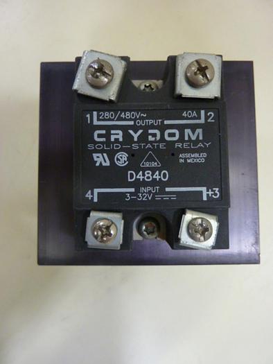 Used CRYDOM Solid State Relay D4840 #48669