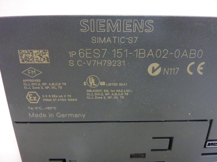 Used SIEMENS Interface Module 6ES7 151-1BA02-0AB0 #50658