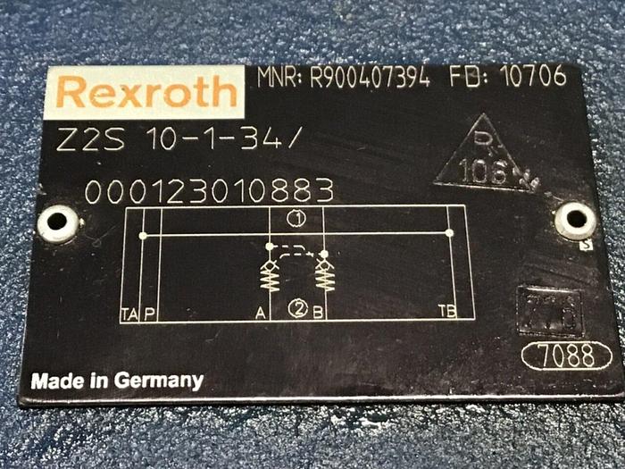 Used REXROTH Check Valve Z2S10134 #120495