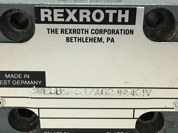 Used REXROTH Valve 3WE6B951AG24N9K4V USED