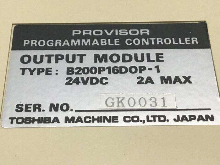Used TOSHIBA Output Module B200P16DOP-1 #120059