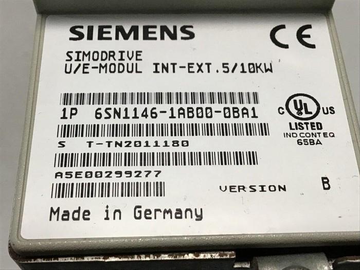 Used SIEMENS Simodrive 611 U/E Module 6SN1146-1AB00-0BA1 #113818