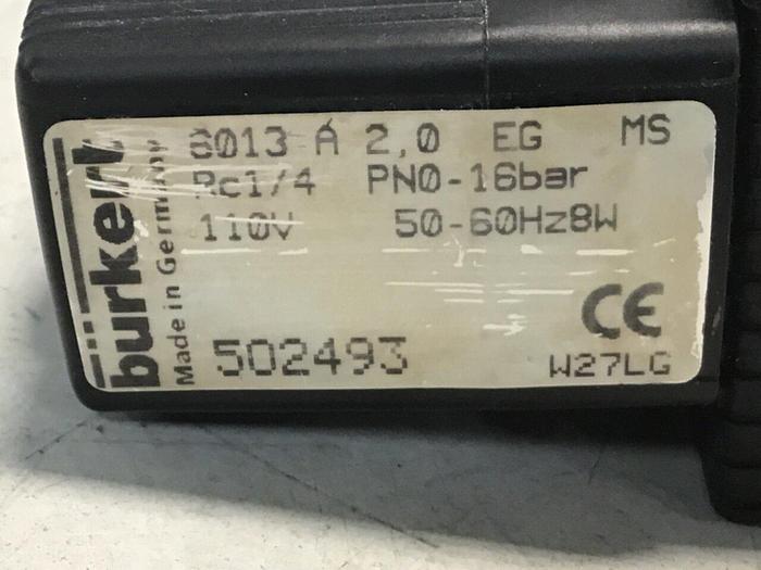 Used BURKERT Valve 502493 6013 #125093