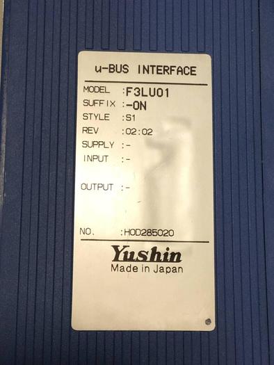 Used YUSHIN AMERICA U-Bus Interface Module F3LU01-0N #92648