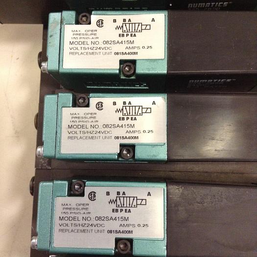Used NUMATICS Control Block w/ Valves 082SA415M #80012