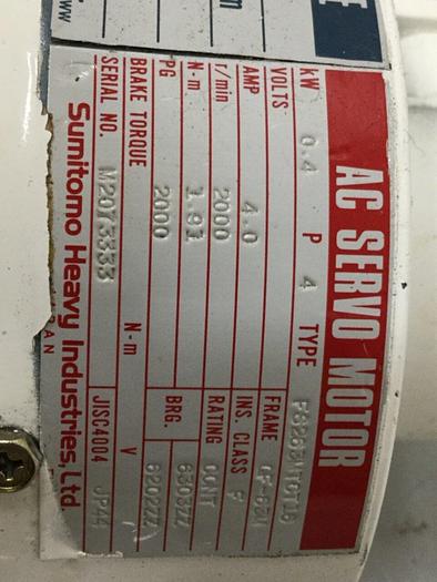 Used SUMITOMO AC Servo Motor w/ Cyclo Drive FS263MTCT16 #105053