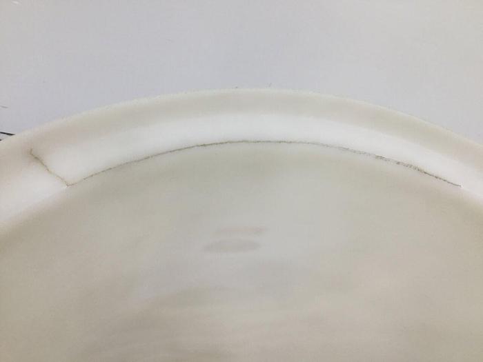 Used PPE Plastic Rolling Surge Bin USED