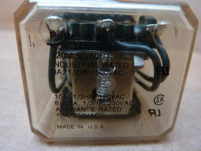 Used POTTER & BRUMFIELD Relay KUP-14A15-120 #27532