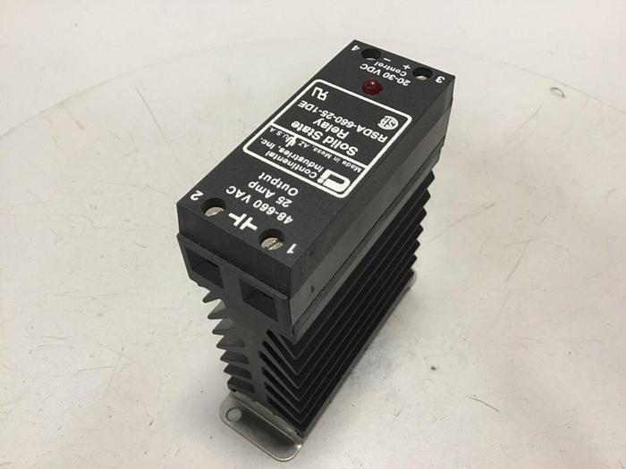 Used CONTINENTAL INDUSTRIES Solid State Relay RSDA-660-25-1DE #134804
