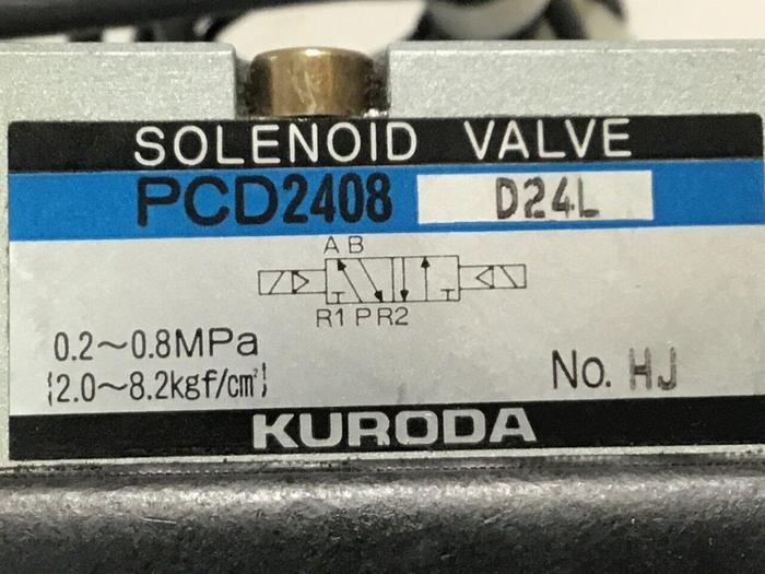 Used KURODA Solenoid Valve PCD2408D24L #114396