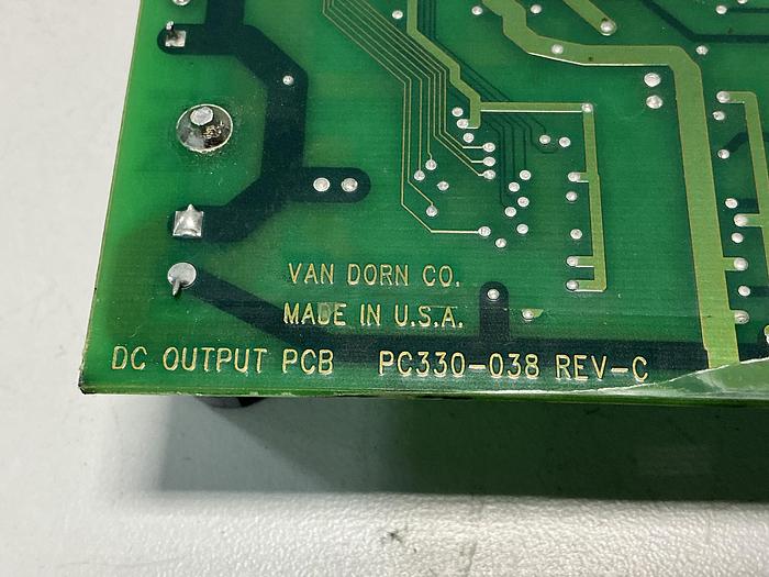 Used VAN DORN ASSY 330038 REV-C