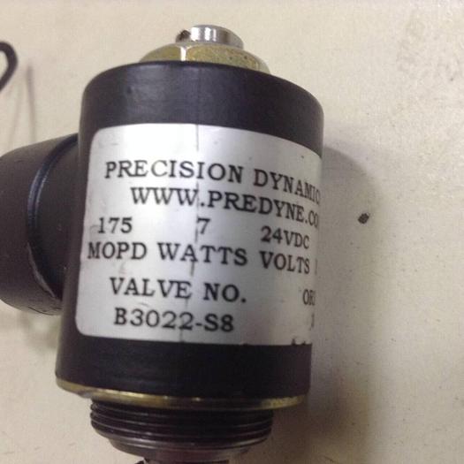 Used PRECISION DYNAMICS Solenoid Valve B3022-S8 #85131