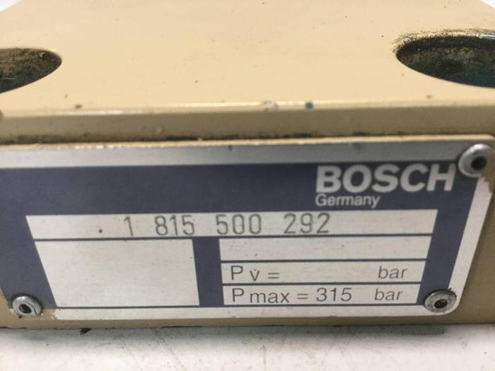 Used BOSCH Valve 1 815 500 292 #99457