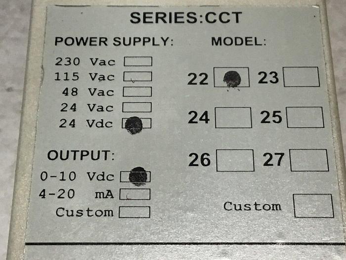 Used OMEGA Signal Conductor IA1-D-VI-TMPJ-24VDC #123149