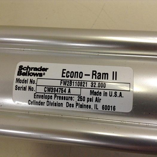 SCHRADER BELLOWS Econo-Ram II Cylinder FW2B110821 32.000 USED