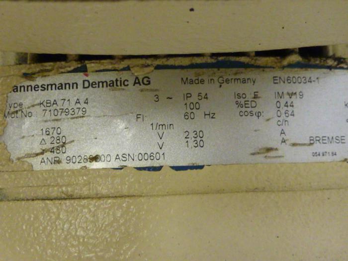 Used MANNESMANN DEMAG Microspeed Unit FG06 U1-H2-F2 Used