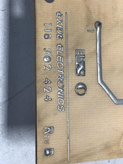 Used EXIDE Circuit Board 118 302 424 #127507