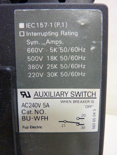 Used FUJI ELECTRIC 30 Amp Circuit Breaker BU-ESB3030 Used
