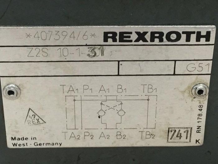 Used REXROTH Valve Z2S10131 #102444