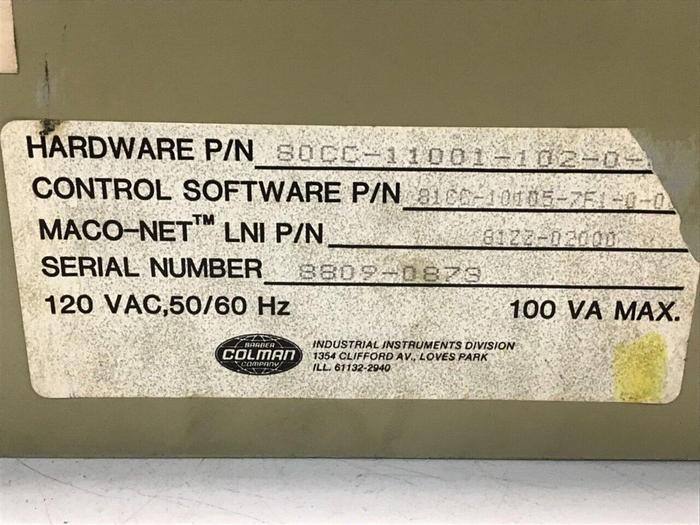 Used BARBER COLMAN Sequence Module MACO 8000 80CC-11001-102-0-00 #112368