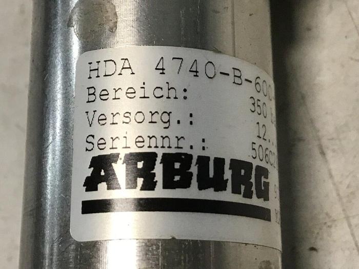 Used ARBURG Hydraulic Pressure Transducer HDA4740-B-600-187 #136534