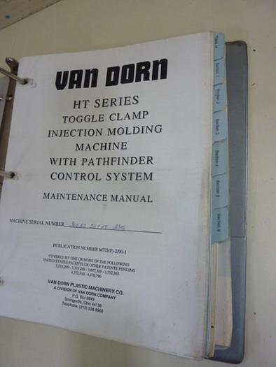 Used VAN DORN Machine Operation & Maintenance Manual MTD(P)-2/90-1 #65163