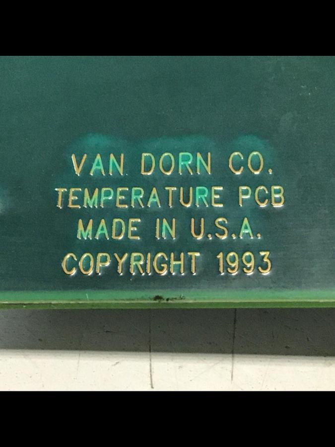 Used VAN DORN Temperature Circuit Board PC330-021 330-021 USED