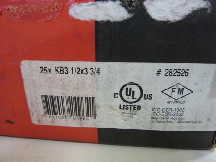 HILTI Expansion Anchors KB3 1/2X3 3/4 #64684