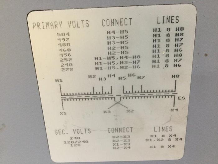Used EGS 3 kVA Transformer HS5F3AS #102410