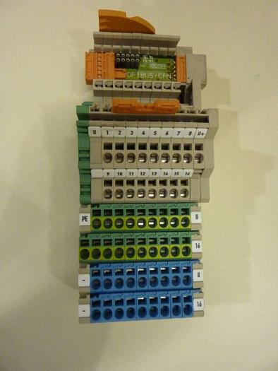 Used MOELLER Base Module / Terminal Block ZSB-1.5/8-S/S-PE-PE/-/- #42074