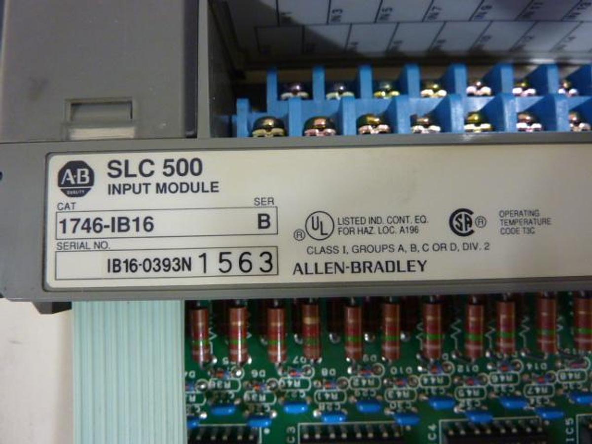 Used ALLEN BRADLEY Input Module 1746-IB16 SER B Used