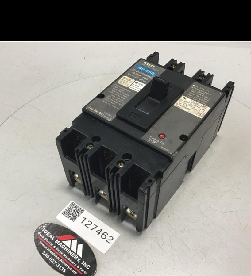Used FUJI ELECTRIC 60 Amp Circuit Breaker BU-ESB3060 USED