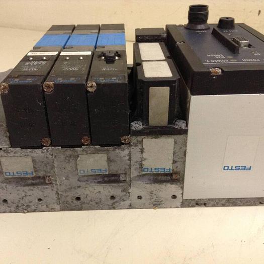 Used FESTO Control Block w/ Valves VIFB-03-B #70589