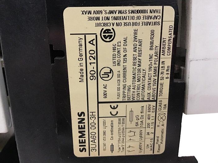 Used SIEMENS Contactor 3TF50 #141431