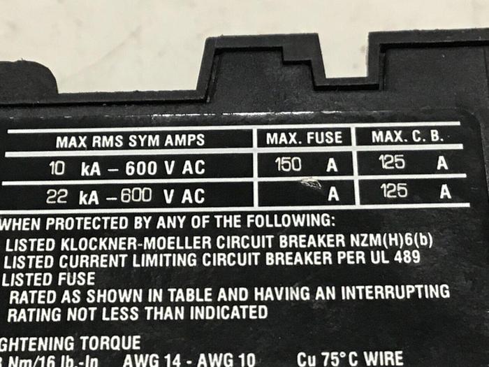 Used MOELLER Motor Protector Circuit Breaker PKZM0-10 #128854
