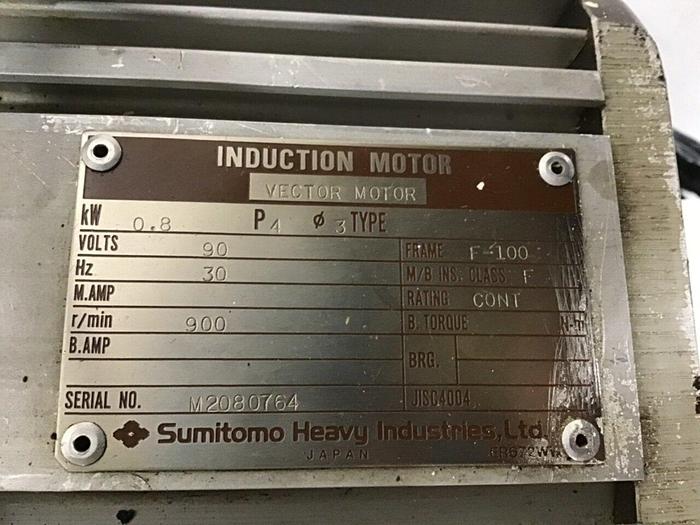 Used SUMITOMO Vector Servo Motor BS3606FD0153C7S #125040