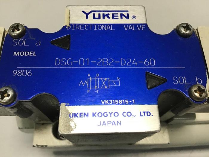 Used YUKEN Directional Valve DSG-01-2B2-D24-60 #72485