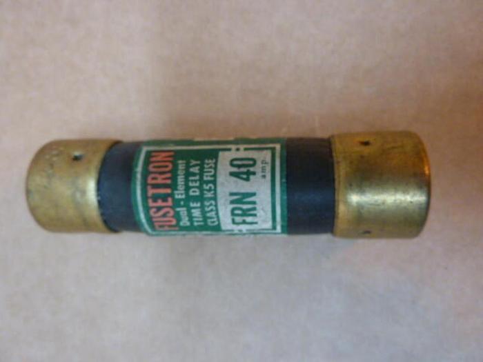 Used BUSSMANN 40 Amp Fuse FRN-40 #36104