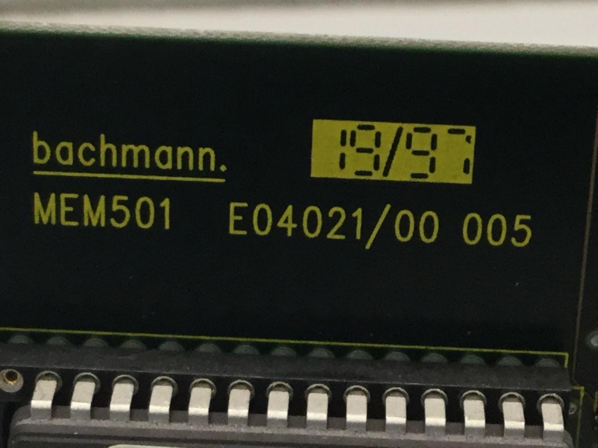 Used BACHMANN ELECTRONIC Circuit Board E04021/00 MEM501 #103108