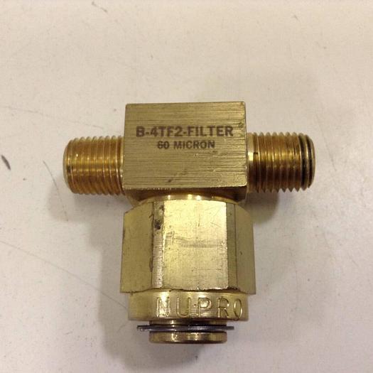 Used SWAGELOK 60 Micron Filter B-4TF2-FILTER #79329