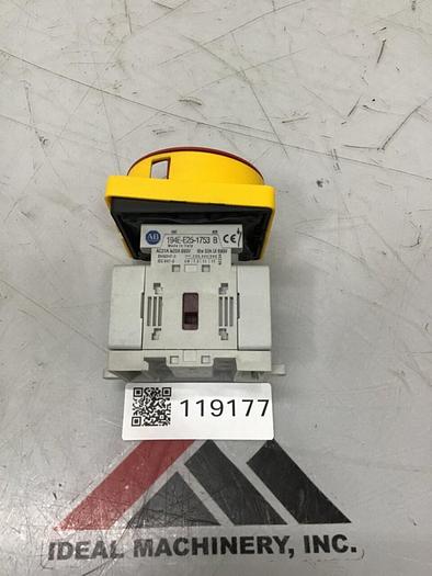 Used ALLEN BRADLEY Safety Switch 194E-E25-1753 SER B #119177