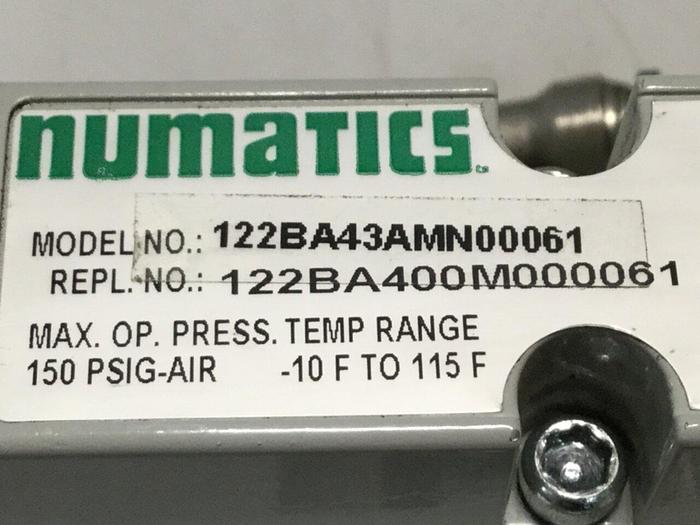 Used NUMATICS Solenoid 122BA43AMN00061 #109717