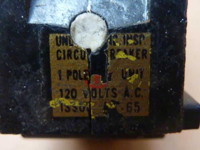 Used TRUMBELL ELECTRIC 20 Amp Circuit Breaker TQL1120 #31370