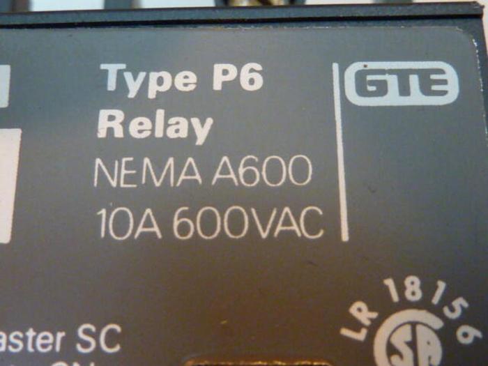 Used SYLVANIA Control Relay P6-20-76 #29447